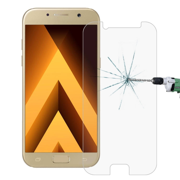 10 PCS for Galaxy A3 (2017) / A320 0.26mm 9H Surface Hardness 2.5D Explosion-proof Tempered Glass Non-full Screen Film