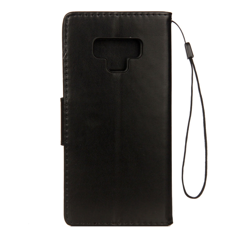 Embossed Butterfly Pattern Horizontal Flip Leather Case with Card Slot & Holder & Wallet & Lanyard For Galaxy Note9