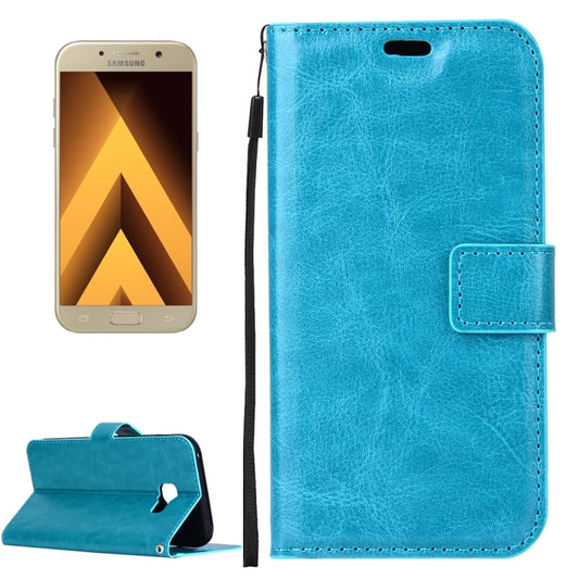 For Galaxy A3 (2017) / A320 Crazy Horse Texture Horizontal Flip PU Leather Case with Holder & Card Slots & Wallet & Photo Frame & Lanyard & Magnetic Buckle