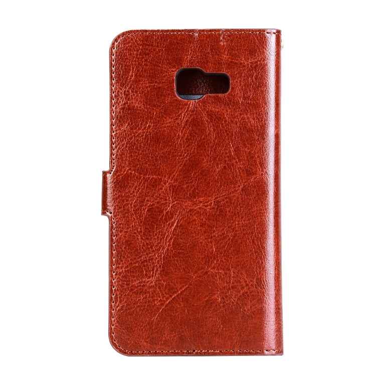 For Galaxy A5 (2017) / A520 Crazy Horse Texture Horizontal Flip PU Leather Case with Holder & Card Slots & Wallet & Photo Frame & Lanyard & Magnetic Buckle