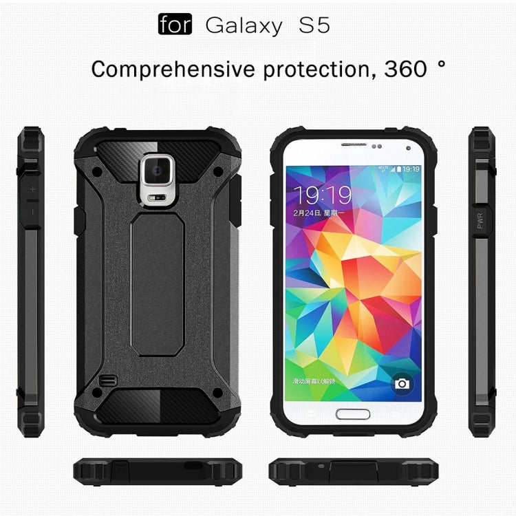 Coque Tough Armor en TPU et PC pour Galaxy S5/G900