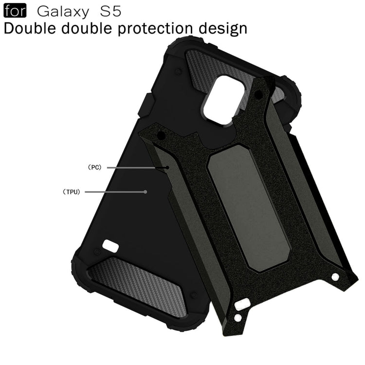 Coque Tough Armor en TPU et PC pour Galaxy S5/G900
