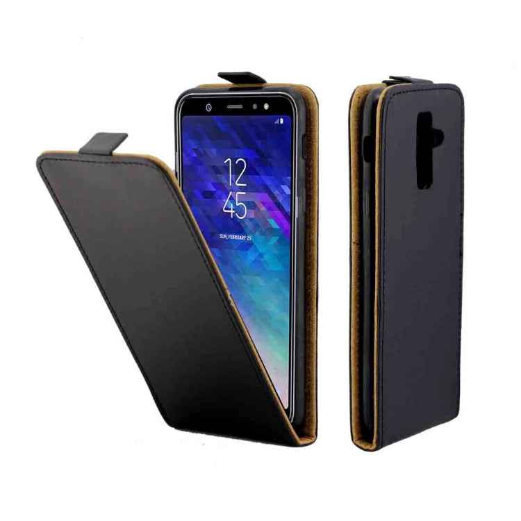 Business Style Vertical Flip TPU Leather Case for Samsung Galaxy A6 Plus (2018), with Card Slot