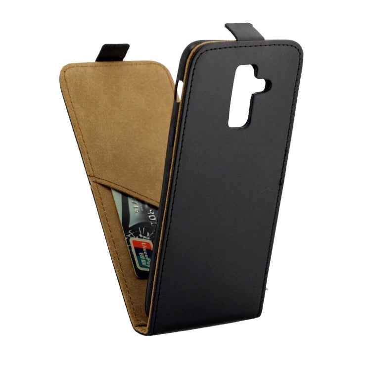 Business Style Vertical Flip TPU Leather Case for Samsung Galaxy A6 Plus (2018), with Card Slot
