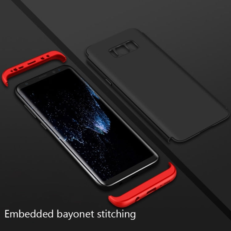 GKK for Galaxy S8 PC Three - paragraph Shield 360 Degrees Full Coverage Protective Case Back Cover