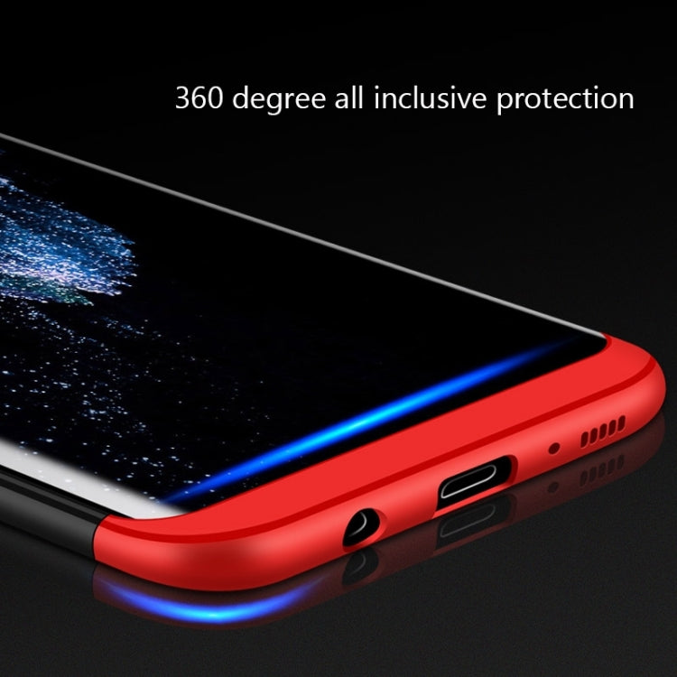 GKK for Galaxy S8 PC Three - paragraph Shield 360 Degrees Full Coverage Protective Case Back Cover