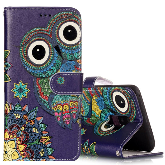 For Galaxy S9+ Gloss Oil Embossed Wolf Pattern Horizontal Flip Leather Case with Holder & Card Slots & Wallet