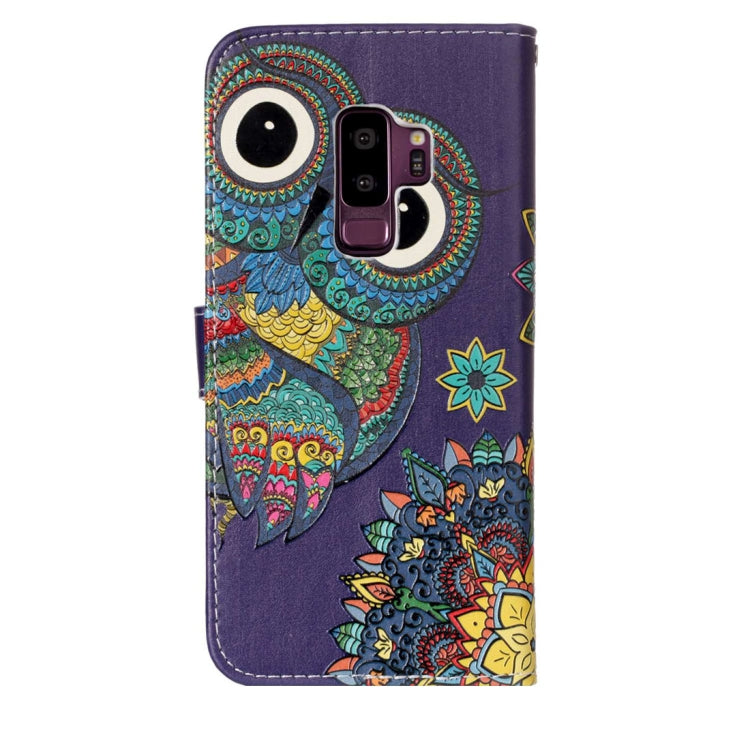 For Galaxy S9+ Gloss Oil Embossed Wolf Pattern Horizontal Flip Leather Case with Holder & Card Slots & Wallet