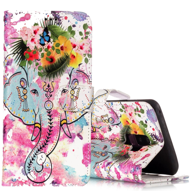 For Galaxy S9+ Gloss Oil Embossed Wolf Pattern Horizontal Flip Leather Case with Holder & Card Slots & Wallet