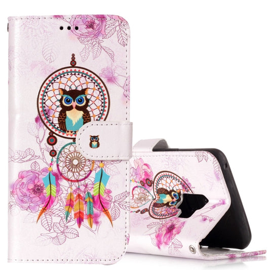 For Galaxy S9 Gloss Oil Embossed Wolf Pattern Horizontal Flip Leather Case with Holder & Card Slots & Wallet
