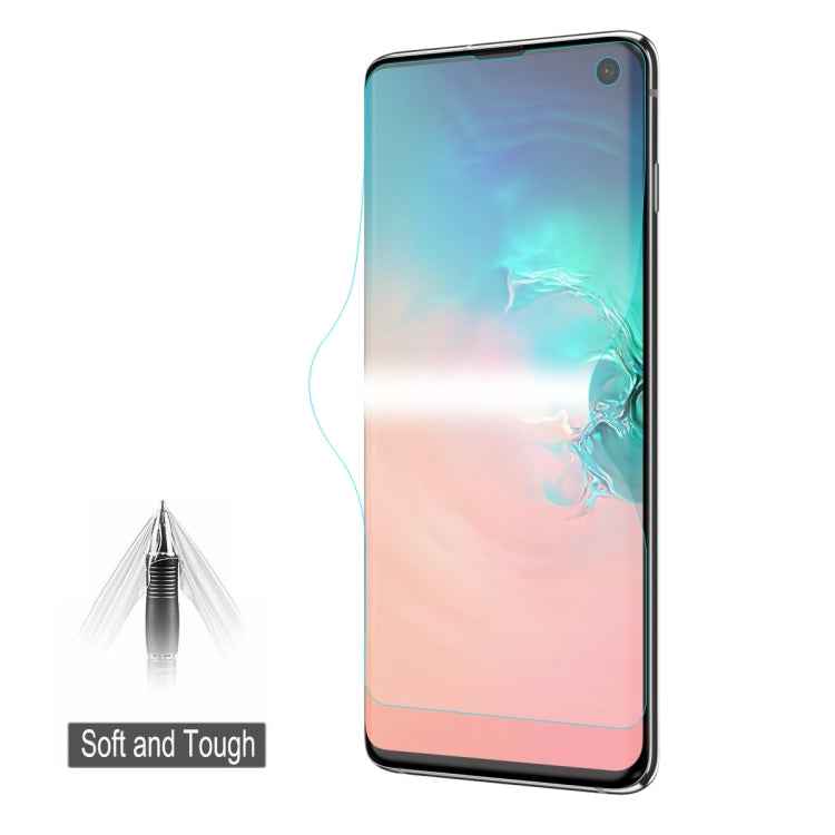 ENKAY Hat-Prince 0.1mm 3D Full Screen Protector Explosion-proof Hydrogel Film for Galaxy S10, TPU+TPE+PET Material