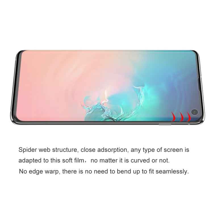 ENKAY Hat-Prince 0.1mm 3D Full Screen Protector Explosion-proof Hydrogel Film for Galaxy S10, TPU+TPE+PET Material