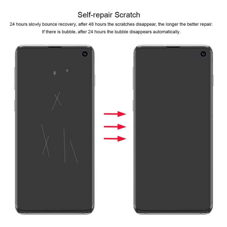 ENKAY Hat-Prince 0.1mm 3D Full Screen Protector Explosion-proof Hydrogel Film for Galaxy S10, TPU+TPE+PET Material