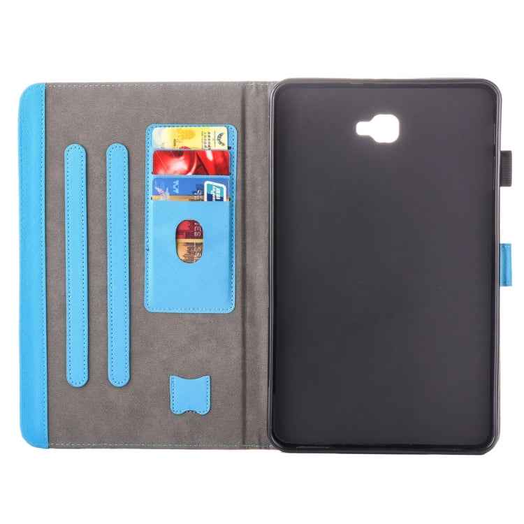 For Galaxy Tab A 10.1 (2016) / T580  Horizontal Flip Pattern Leather Case with Holder & Card Slots & Pen Slot