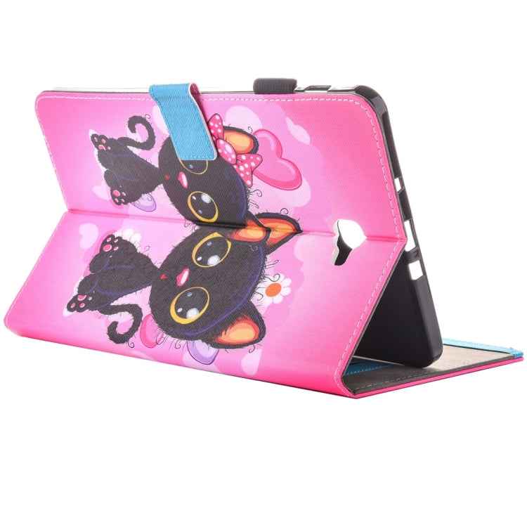 For Galaxy Tab A 10.1 (2016) / T580  Horizontal Flip Pattern Leather Case with Holder & Card Slots & Pen Slot