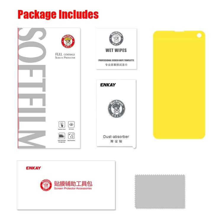 ENKAY Hat-Prince 0.1mm 3D Full Screen Protector Explosion-proof Hydrogel Film for Galaxy S10e, TPU+TPE+PET Material