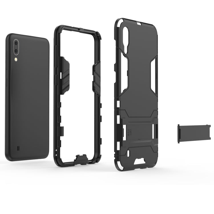 Shockproof PC + TPU Case for Galaxy M10, with Holder, For Samsung Galaxy M10