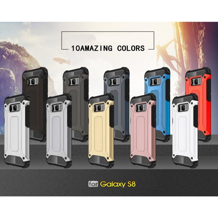 For Galaxy S8 Rugged Armor TPU + PC Combination Case