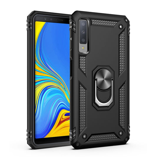 Sergeant Armor Shockproof TPU + PC Protective Case for Galaxy A7 2018, with 360 Degree Rotation Holder