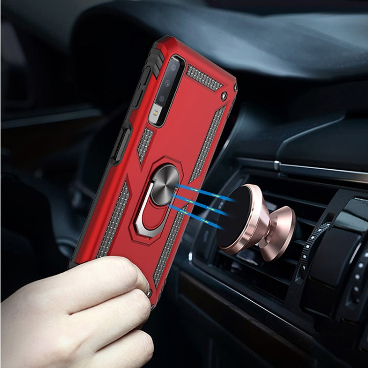 Sergeant Armor Shockproof TPU + PC Protective Case for Galaxy A7 2018, with 360 Degree Rotation Holder