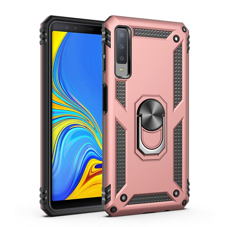 Sergeant Armor Shockproof TPU + PC Protective Case for Galaxy A7 2018, with 360 Degree Rotation Holder