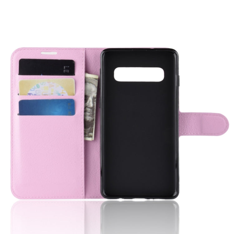 Litchi Texture Horizontal Flip Leather Case for Galaxy S10 , with Wallet & Holder & Card Slots, Galaxy S10, For Galaxy S10