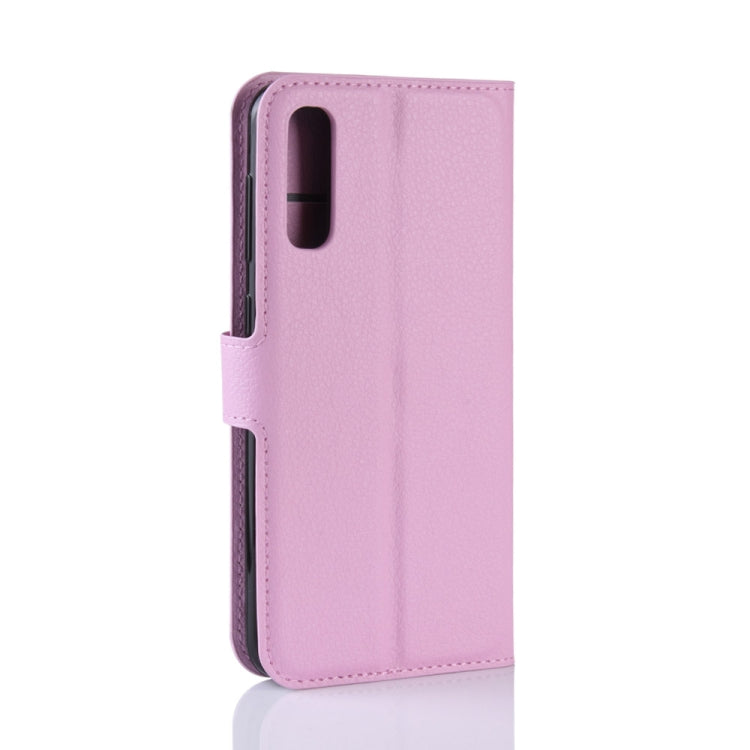 Litchi Texture Horizontal Flip Leather Case for Galaxy A70, with Wallet & Holder & Card Slots, For Galaxy A70