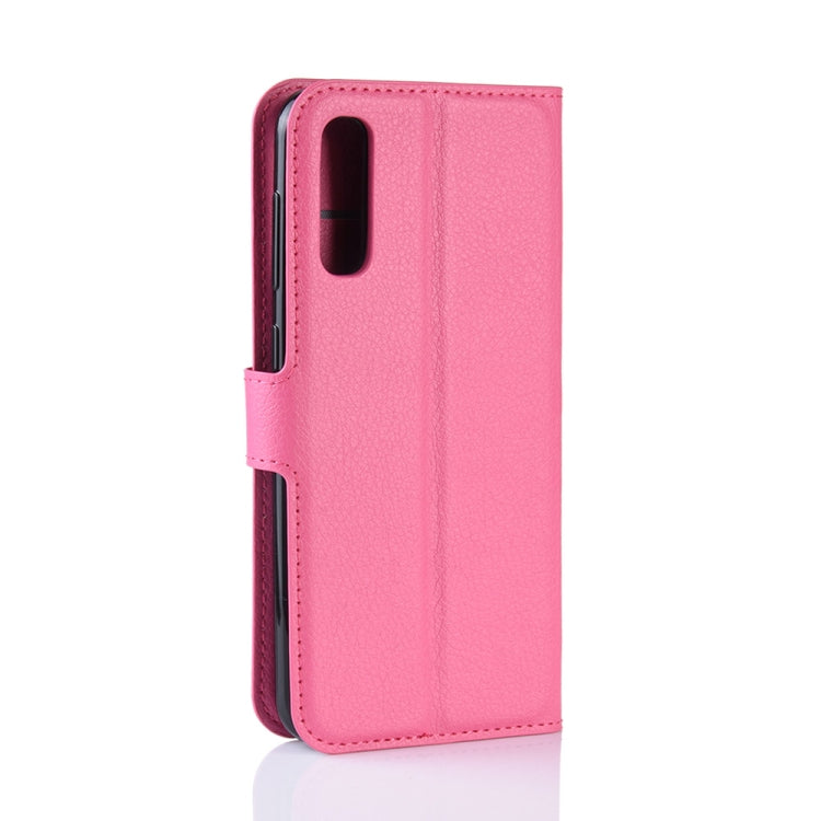 Litchi Texture Horizontal Flip Leather Case for Galaxy A70, with Wallet & Holder & Card Slots
