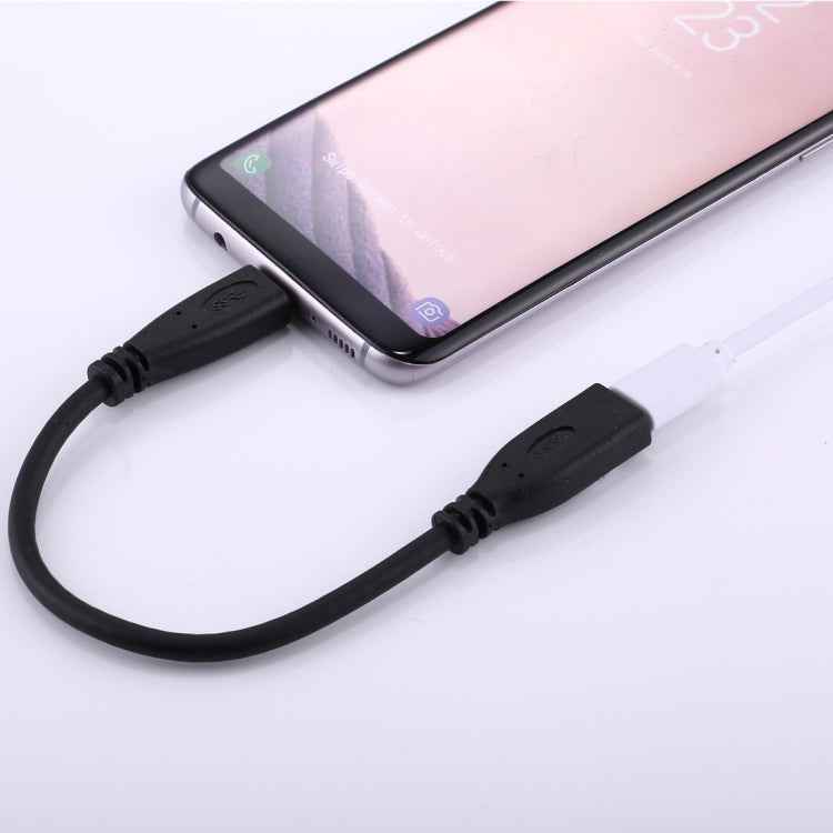 20cm USB-C / Type-C 3.1 Male to USB-C / Type-C Female Connector Adapter Cable