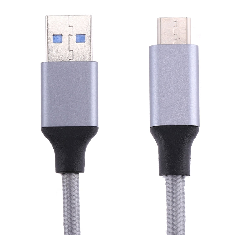 1m Wires Woven Metal Head USB-C / Type-C 3.1 to USB 3.0 Data / Charger Cable
