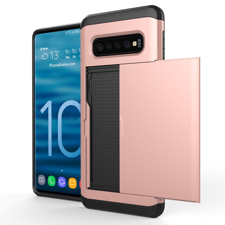 Shockproof Rugged Armor Protective Case for Galaxy S10, with Card Slot, Galaxy S10, For Galaxy S10