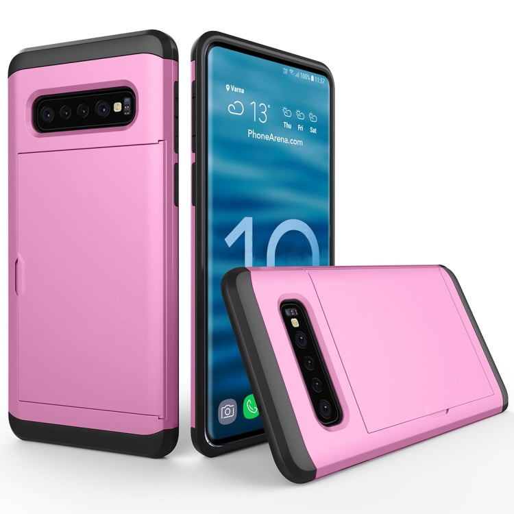 Shockproof Rugged Armor Protective Case for Galaxy S10, with Card Slot, Galaxy S10, For Galaxy S10