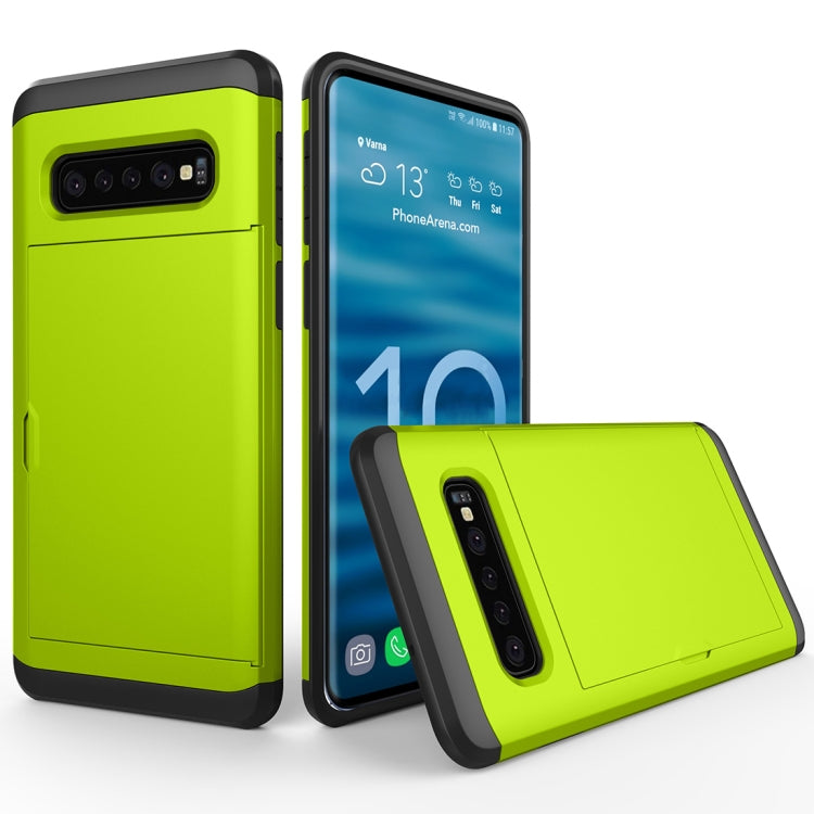 Shockproof Rugged Armor Protective Case for Galaxy S10, with Card Slot, Galaxy S10, For Galaxy S10