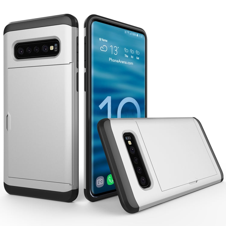 Shockproof Rugged Armor Protective Case for Galaxy S10, with Card Slot, Galaxy S10, For Galaxy S10