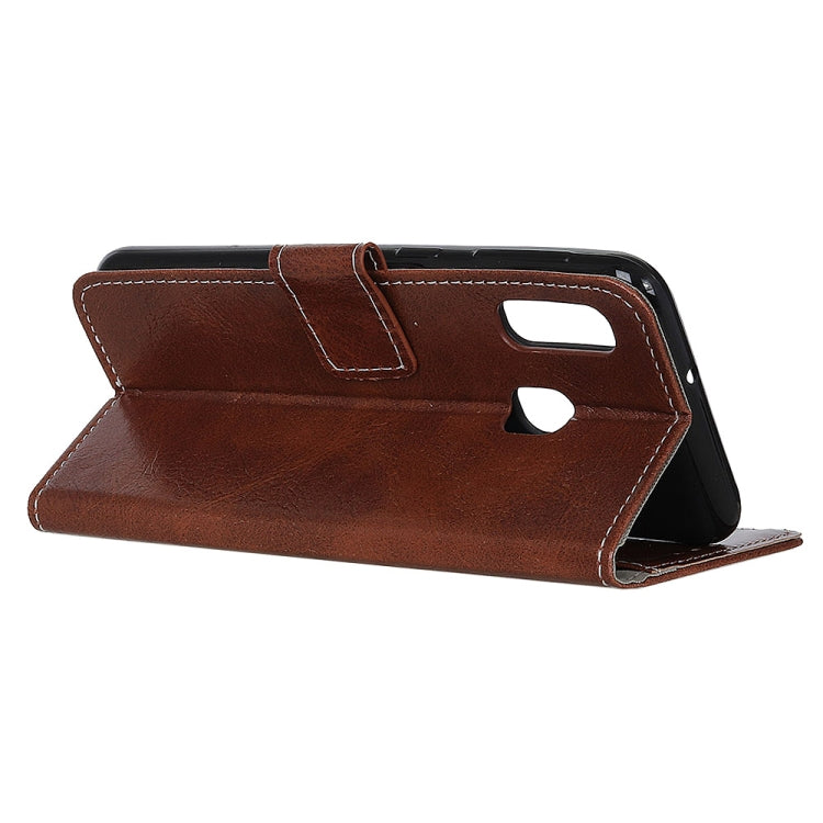 Retro Crazy Horse Texture Horizontal Flip Leather Case for Galaxy A20e, with Holder & Card Slots & Wallet & Photo Frame, For Galaxy A20e, For Samsung Galaxy A20e