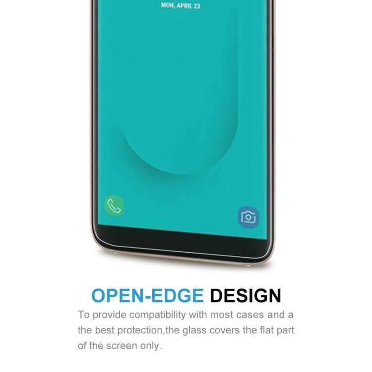 100 PCS 0.26mm 9H 2.5D Tempered Glass Film for Galaxy J6 (2018)