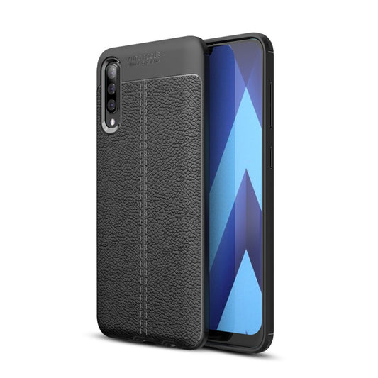 Litchi Texture TPU Shockproof Case for Galaxy A50