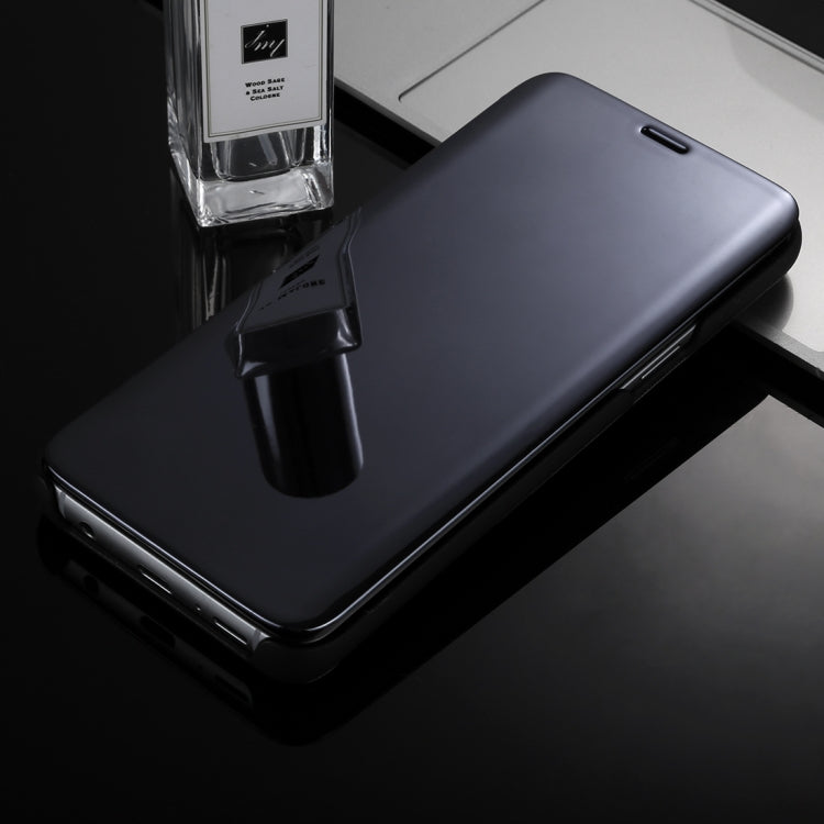 For Galaxy S9+ Electroplating Mirror Horizontal Flip Leather Case with Holder
