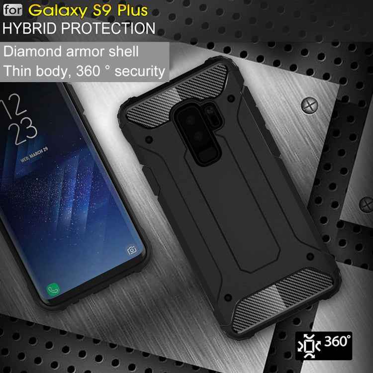 For Galaxy S9+ TPU + PC 360 Degree Protection Shockproof Protective Back Case