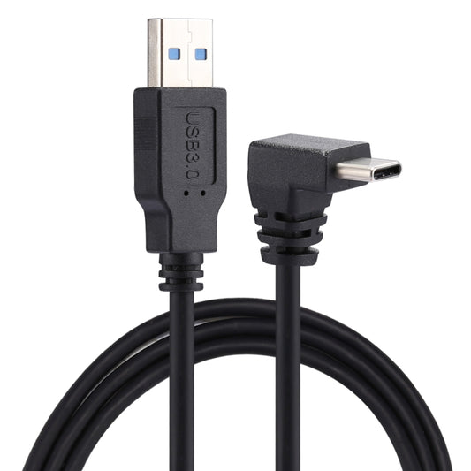 1m USB-C / Type-C Male Elbow to USB 3.0 Male Data Charge Extension Cable, 1m