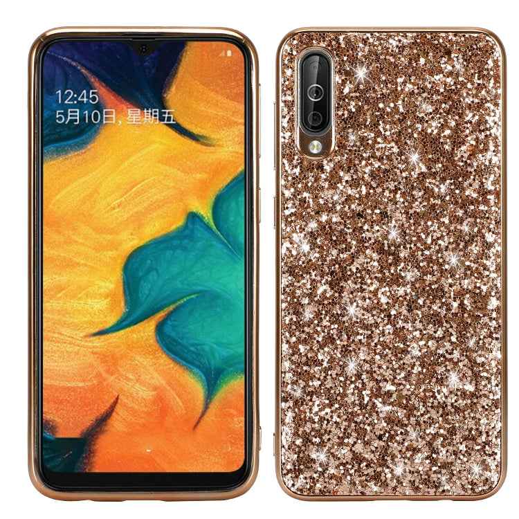 Glittery Powder Shockproof TPU Case for Galaxy A50