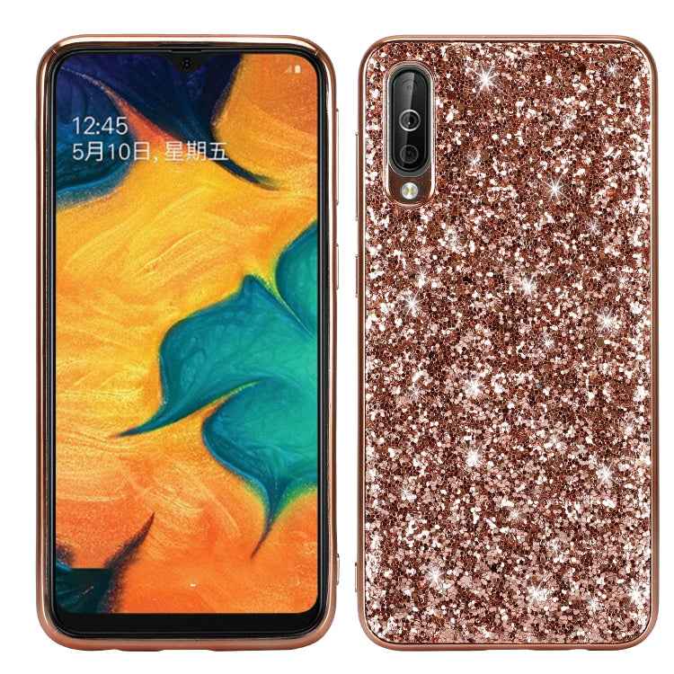 Glittery Powder Shockproof TPU Case for Galaxy A50