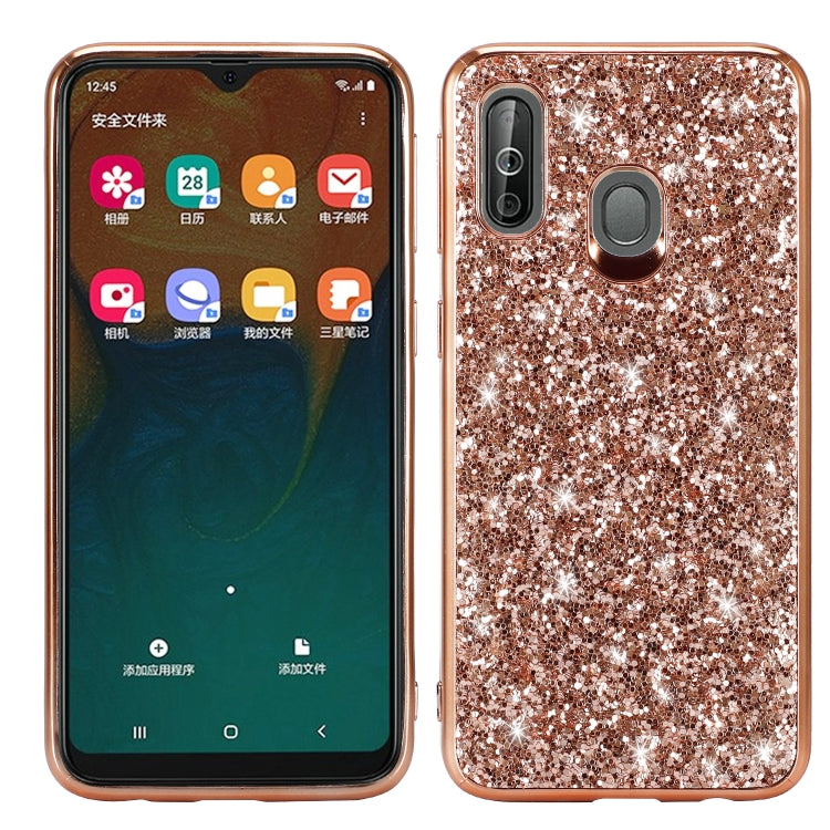 Coque antichoc en TPU pailleté pour Galaxy A40
