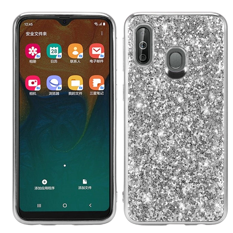 Coque antichoc en TPU pailleté pour Galaxy A40