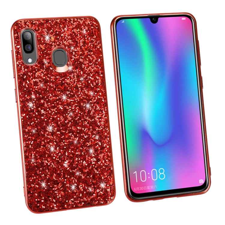 Glittery Powder Shockproof TPU Case for Galaxy A30