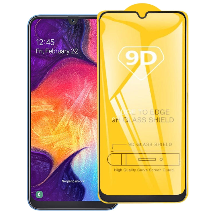 For Galaxy A20s 9D Full Glue Full Screen Tempered Glass Film, For Galaxy A20s