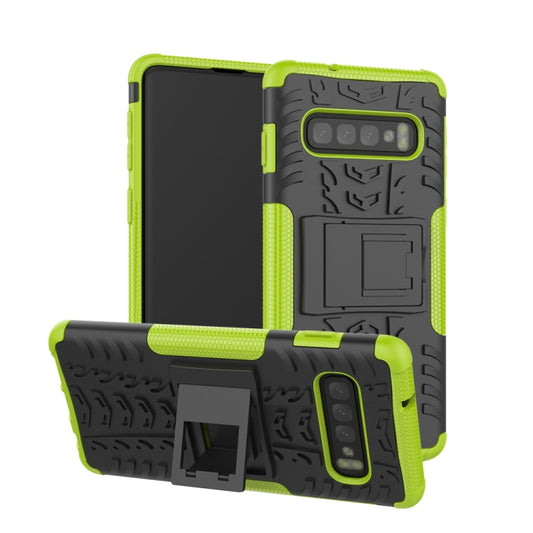 Tire Texture TPU+PC Shockproof Case for Galaxy S10, with Holder
