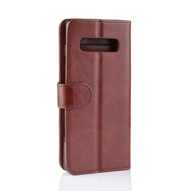 R64 Texture Single Fold Horizontal Flip Leather Case for Galaxy S10, with Holder & Card Slots & Wallet, For Galaxy S10