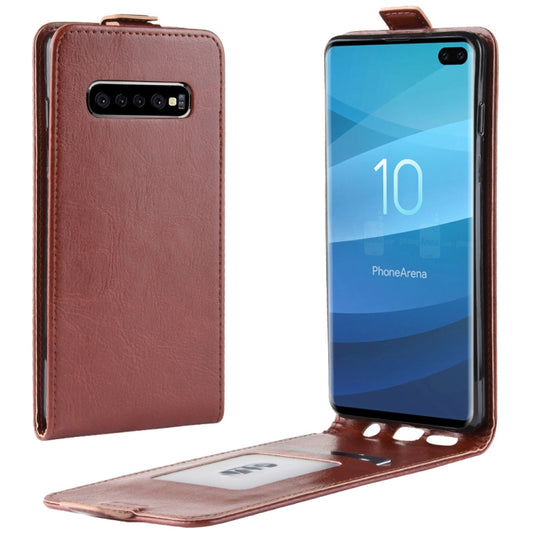 Business Style Vertical Flip TPU Leather Case for Galaxy S10+, with Card Slot, For Galaxy S10+, For Samsung Galaxy S10+