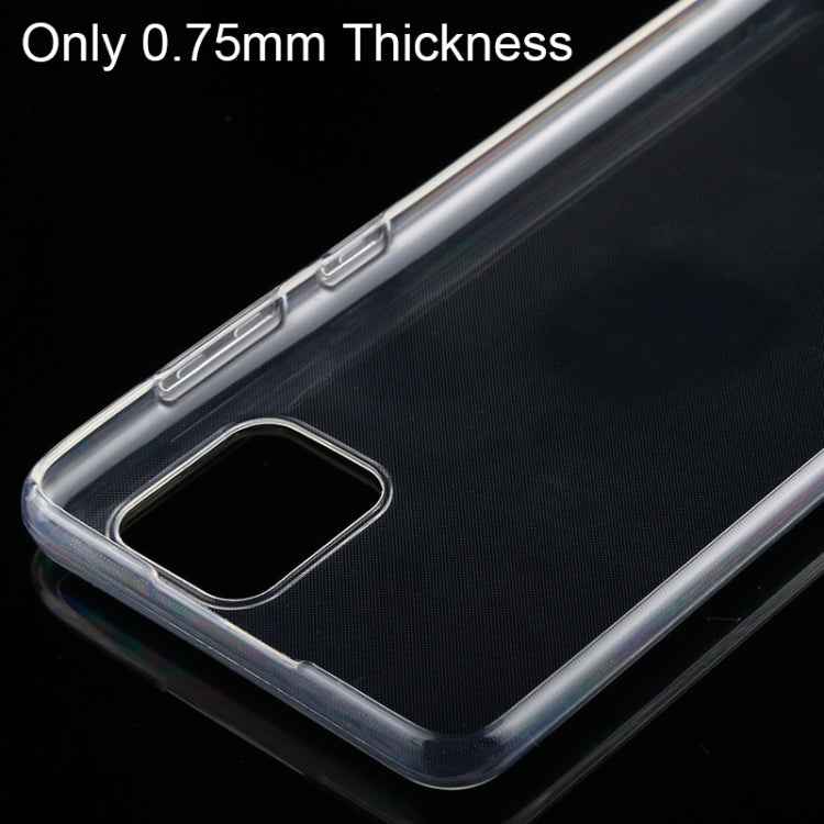 For Galaxy A81 0.75mm Ultrathin Transparent TPU Soft Protective Case